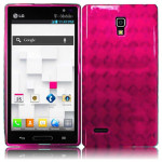 Wholesale LG L9 TPU Gel Case (Hot Pink)